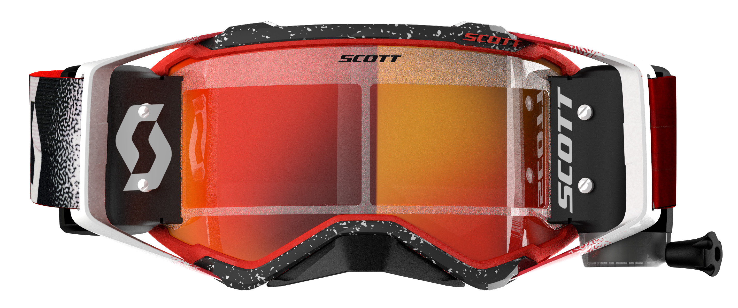 Scott Prospect MX Brille Grey/Camo Workslinse Sølv Krom